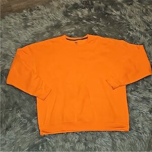 Athletic Works Bright Orange Crewneck Sweatshirt Sz 2x Plus Sz
